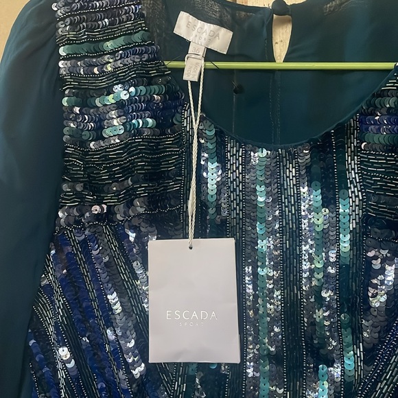 Escada Sport Evening Gown Dress Sequins!! - Picture 5 of 6